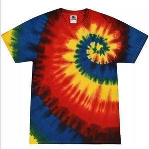 Colortone Adult Tie Dye T-Shirts, S, 100% Cotton